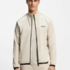 Aktiv sweatshirt med dragkedja i stretchgabardin