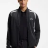 Aktiv sweatshirt med dragkedja i stretchgabardin