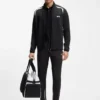 Aktiv sweatshirt med dragkedja i stretchgabardin