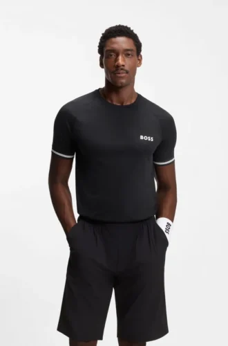 Aktiv T-shirt i smal passform med tennisbollsmönster