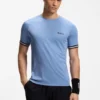 Aktiv T-shirt i smal passform med tennisbollsmönster