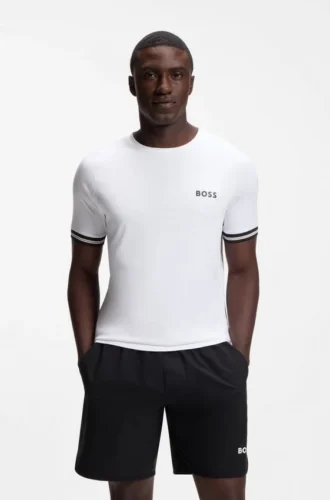 Aktiv T-shirt i smal passform med tennisbollsmönster
