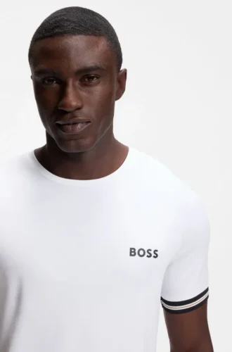 Aktiv T-shirt i smal passform med tennisbollsmönster