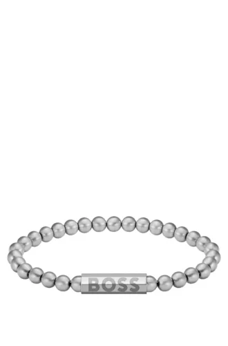 Armband med logotypstängning i silverton