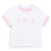 Baby-T-shirt i stretchbomull med pandamotiv