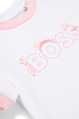 Baby-T-shirt i stretchbomull med pandamotiv