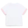 Baby-T-shirt i stretchbomull med pandamotiv