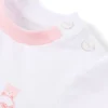 Baby-T-shirt i stretchbomull med pandamotiv