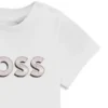 Baby-t-shirt med logotyp i stretchbomull