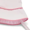 Babyhatt med logotryck i rosa poplin
