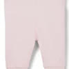 Babyleggings i stretchbomull med logotryck i nederkanten