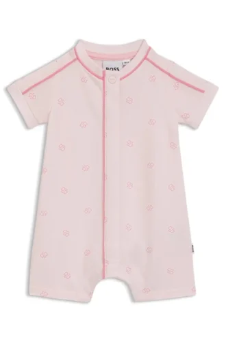 Babyoverall i stretchbomull med Double B-monogram