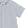 Babyoverall i stretchbomull med Double B-monogram