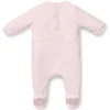 Babypyjamas i sammet med logotryck