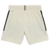 Badshorts för barn med logotryck i seersucker