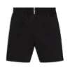 Badshorts för barn med logotryck och peachad yta