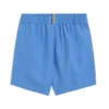 Badshorts för barn med logotryck och peachad yta