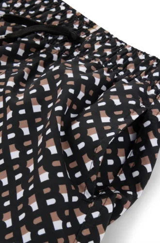 Badshorts för barn med monogram i snabbtorkande tyg