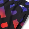 Badshorts för barn med monogramtryck i ton-i-ton