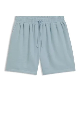 Badshorts i bomullsmuslin