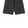 Badshorts med dragsko och logotryck