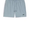 Badshorts med logotyp i gummi