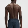 Badshorts med logotyp och monogramtryck i dégradé