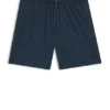 Badshorts med logotyp och monogramtryck i dégradé