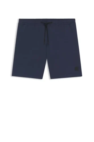 Badshorts med logotyp och packbar konstruktion