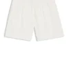 Badshorts med logotyper över hela plagget