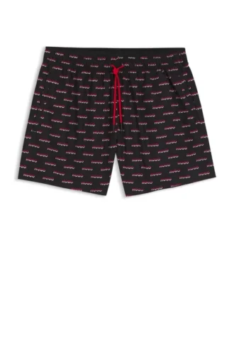 Badshorts med split-logotryck