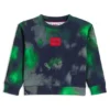 Barn-sweatshirt i bomullsblandning med heltryck