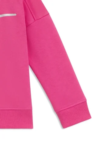 Barn-sweatshirt i bomullsblandning med iriserande logotyp