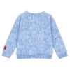 Barn-sweatshirt med geometrisk logotyp i bomullsblandning