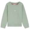 Barn-sweatshirt med logotryck i bomullsblandning