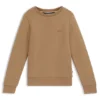 Barn-sweatshirt med logotryck i bomullsblandning