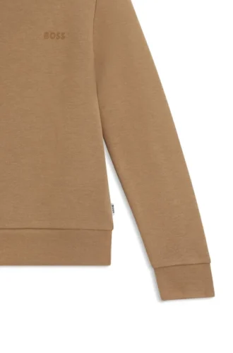 Barn-sweatshirt med logotryck i bomullsblandning