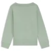 Barn-sweatshirt med logotryck i bomullsblandning