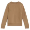 Barn-sweatshirt med logotryck i bomullsblandning