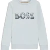 Barn-sweatshirt med logotyp i bomullsblandning
