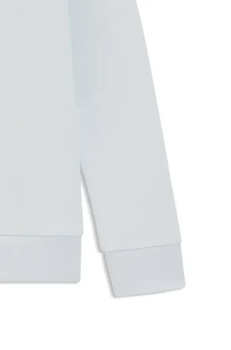 Barn-sweatshirt med logotyp i bomullsblandning