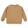 Barn-sweatshirt med präglad logotyp i bomullsblandning