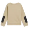 Barn-sweatshirt med ripstop-detaljer i bomullsblandning