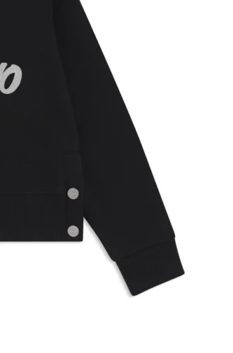 Barn-sweatshirt med skriptlogotyp i bomullsblandning