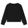Barn-sweatshirt med skriptlogotyp i bomullsblandning