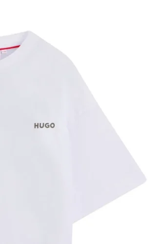 Barn-T-shirt i bomull med boxningsmotiv