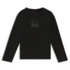 Barn-T-shirt i bomull med delad logotyp