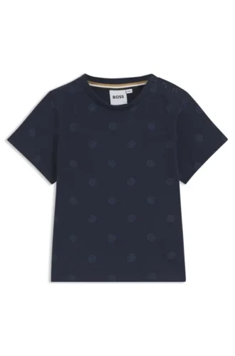 Barn-T-shirt i bomull med Double B-monogram