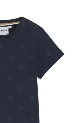 Barn-T-shirt i bomull med Double B-monogram