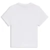 Barn-T-shirt i bomull med ficka med signaturränder